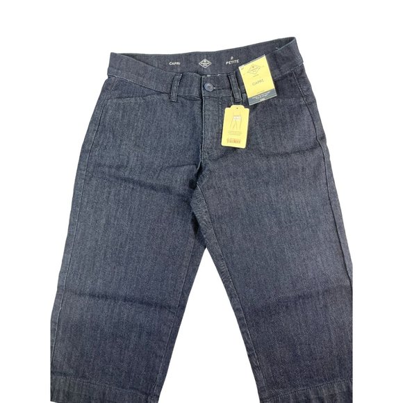 St Johns Bay Woman's Capri Mid Rise Pants Size 2 Petite NWT - Picture 1 of 5
